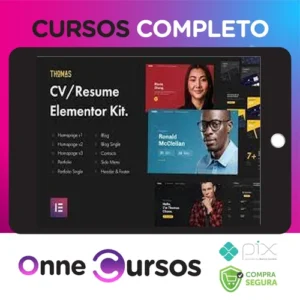 CVPortfolio Elementor Template Kit - Thomas