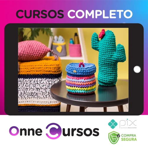 Eduk: Crochê Moderno Fio de Malha para Decoração - Nat Petry